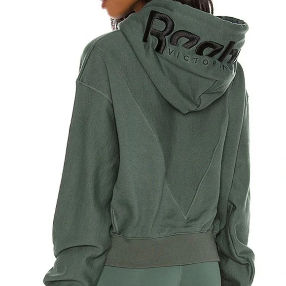 NWT Victoria Beckham X Reebok Crop Hoodie - Picture 1 of 9